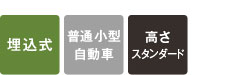 埋め込み式・普通小型車・スタンダード